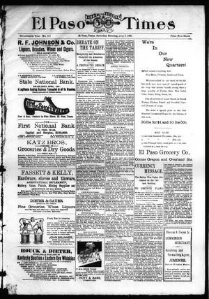 El Paso International Daily Times (El Paso, Tex.), Vol. 17, No. 157, Ed. 1 Saturday, July 3, 1897