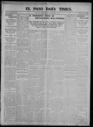 El Paso Daily Times. (El Paso, Tex.), Vol. 24, Ed. 1 Monday, February 8, 1904