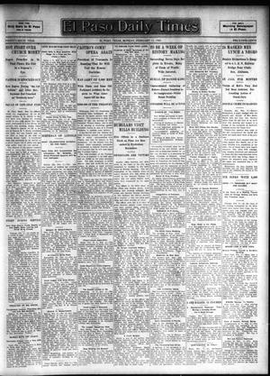 Primary view of object titled 'El Paso Daily Times (El Paso, Tex.), Vol. 26, Ed. 1 Monday, February 12, 1906'.