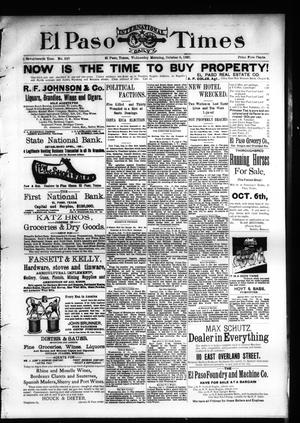 El Paso International Daily Times (El Paso, Tex.), Vol. 17, No. 237, Ed. 1 Wednesday, October 6, 1897