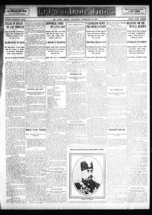 El Paso Daily Times (El Paso, Tex.), Vol. 28, Ed. 1 Saturday, February 15, 1908