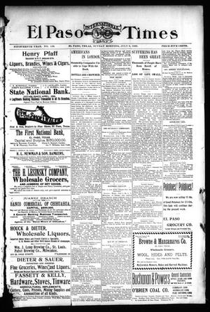 El Paso International Daily Times (El Paso, Tex.), Vol. 19, No. 158, Ed. 1 Sunday, July 9, 1899