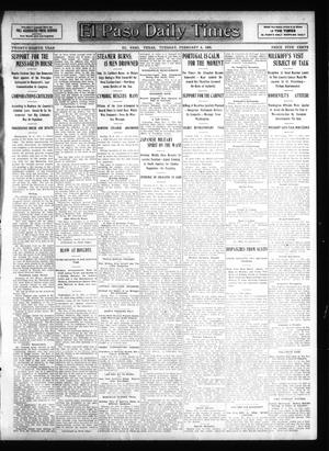 El Paso Daily Times (El Paso, Tex.), Vol. 28, Ed. 1 Tuesday, February 4, 1908