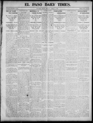 Primary view of object titled 'El Paso Daily Times. (El Paso, Tex.), Vol. 24, Ed. 1 Monday, April 11, 1904'.