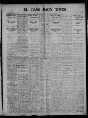 El Paso Daily Times. (El Paso, Tex.), Vol. 23, Ed. 1 Saturday, February 28, 1903