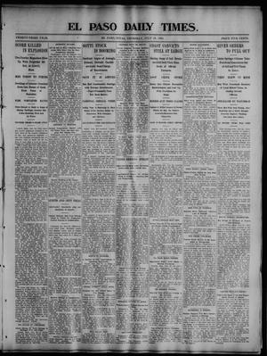 El Paso Daily Times. (El Paso, Tex.), Vol. 23, No. 77, Ed. 1 Thursday, July 30, 1903