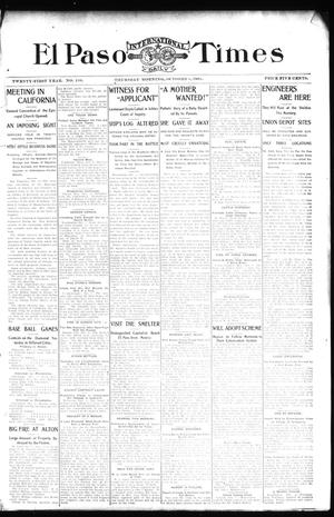 El Paso International Daily Times (El Paso, Tex.), Vol. 21, No. 136, Ed. 1 Thursday, October 3, 1901