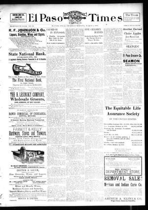 El Paso International Daily Times (El Paso, Tex.), Vol. 18, No. 53, Ed. 1 Thursday, March 3, 1898
