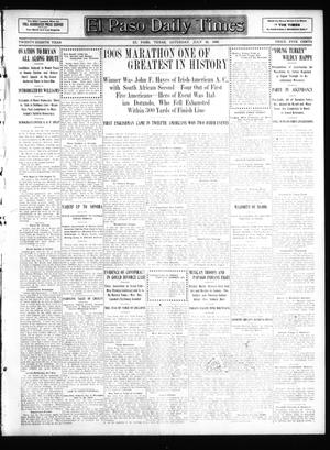 El Paso Daily Times (El Paso, Tex.), Vol. 28, Ed. 1 Saturday, July 25, 1908
