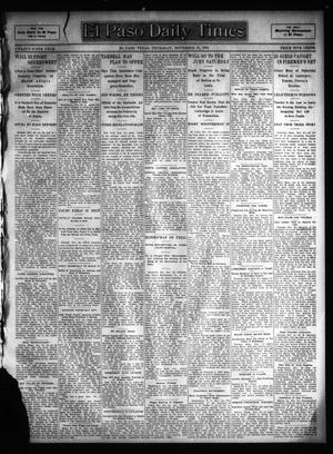 El Paso Daily Times (El Paso, Tex.), Vol. 25, Ed. 1 Thursday, November 23, 1905