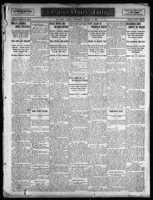 El Paso Daily Times (El Paso, Tex.), Vol. 28, Ed. 1 Saturday, August 8, 1908
