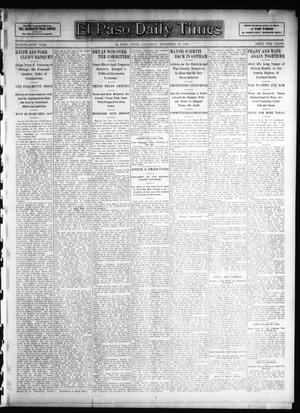 El Paso Daily Times (El Paso, Tex.), Vol. 26, Ed. 1 Saturday, November 24, 1906