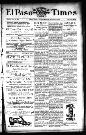 El Paso International Daily Times (El Paso, Tex.), Vol. 12, No. 298, Ed. 1 Wednesday, December 28, 1892