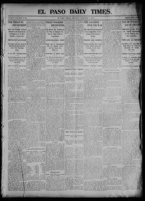 El Paso Daily Times. (El Paso, Tex.), Vol. 24, Ed. 1 Monday, January 4, 1904