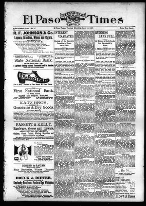 El Paso International Daily Times (El Paso, Tex.), Vol. 17, No. 87, Ed. 1 Tuesday, April 13, 1897