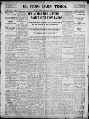 El Paso Daily Times. (El Paso, Tex.), Vol. 24, Ed. 1 Wednesday, July 6, 1904