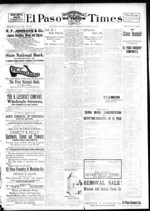 El Paso International Daily Times (El Paso, Tex.), Vol. 18, No. 73, Ed. 1 Saturday, March 26, 1898