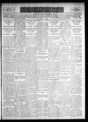El Paso Daily Times (El Paso, Tex.), Vol. 26, Ed. 1 Saturday, September 15, 1906