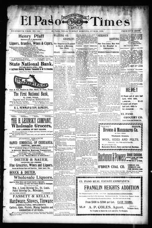 El Paso International Daily Times (El Paso, Tex.), Vol. 19, No. 142, Ed. 1 Tuesday, June 20, 1899