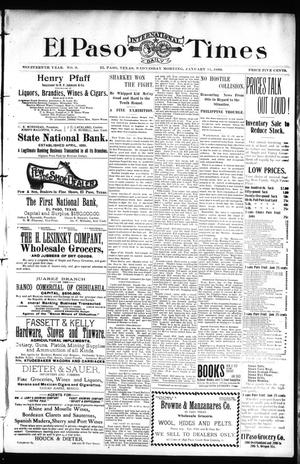 El Paso International Daily Times (El Paso, Tex.), Vol. 19, No. 9, Ed. 1 Wednesday, January 11, 1899