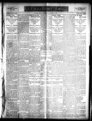Primary view of object titled 'El Paso Daily Times (El Paso, Tex.), Vol. 25, Ed. 1 Wednesday, August 9, 1905'.