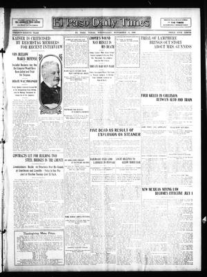 El Paso Daily Times (El Paso, Tex.), Vol. 28, Ed. 1 Wednesday, November 11, 1908