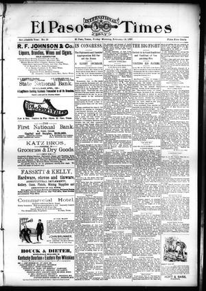 El Paso International Daily Times (El Paso, Tex.), Vol. 17, No. 36, Ed. 1 Friday, February 12, 1897