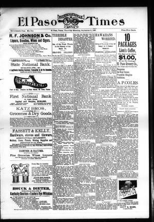 El Paso International Daily Times (El Paso, Tex.), Vol. 17, No. 214, Ed. 1 Thursday, September 9, 1897