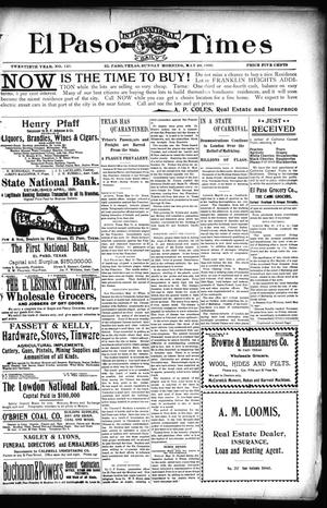 El Paso International Daily Times (El Paso, Tex.), Vol. 20, No. 123, Ed. 1 Sunday, May 20, 1900
