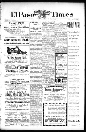 El Paso International Daily Times (El Paso, Tex.), Vol. 18, No. 306, Ed. 1 Saturday, December 24, 1898