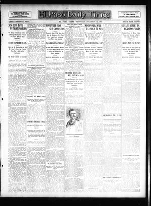 El Paso Daily Times (El Paso, Tex.), Vol. 27, Ed. 1 Thursday, December 12, 1907