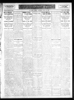 El Paso Daily Times (El Paso, Tex.), Vol. 28, Ed. 1 Thursday, July 30, 1908