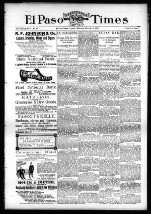 El Paso International Daily Times (El Paso, Tex.), Vol. 17, No. 27, Ed. 1 Tuesday, February 2, 1897