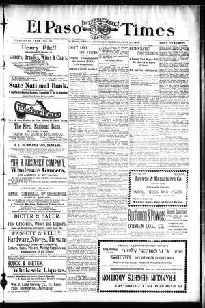 El Paso International Daily Times (El Paso, Tex.), Vol. 19, No. 122, Ed. 1 Thursday, May 25, 1899