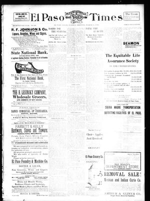 El Paso International Daily Times (El Paso, Tex.), Vol. 18, No. 69, Ed. 1 Tuesday, March 22, 1898