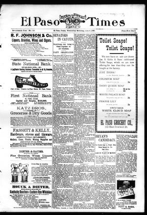 El Paso International Daily Times (El Paso, Tex.), Vol. 17, No. 136, Ed. 1 Wednesday, June 9, 1897