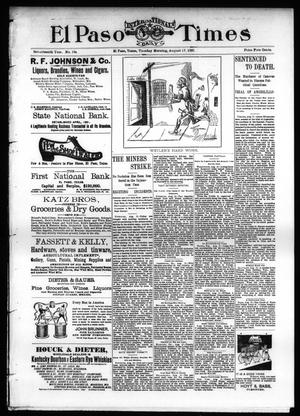 El Paso International Daily Times (El Paso, Tex.), Vol. 17, No. 194, Ed. 1 Tuesday, August 17, 1897