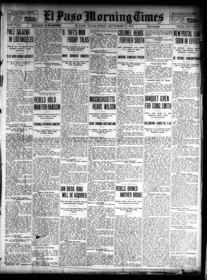 El Paso Morning Times (El Paso, Tex.), Vol. 32, Ed. 1 Friday, September 27, 1912