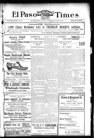 El Paso International Daily Times (El Paso, Tex.), Vol. 20, No. 53, Ed. 1 Saturday, March 3, 1900