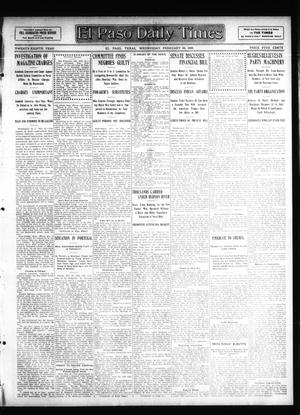 El Paso Daily Times (El Paso, Tex.), Vol. 28, Ed. 1 Wednesday, February 26, 1908