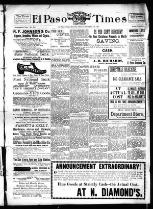 El Paso International Daily Times (El Paso, Tex.), Vol. 17, No. 300, Ed. 1 Saturday, December 18, 1897