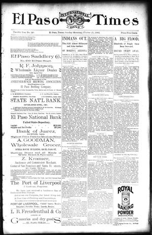 El Paso International Daily Times (El Paso, Tex.), Vol. 12, No. 246, Ed. 1 Sunday, October 23, 1892