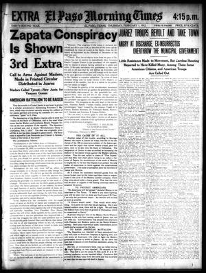 El Paso Morning Times (El Paso, Tex.), Vol. 32, Ed. 4 Thursday, February 1, 1912