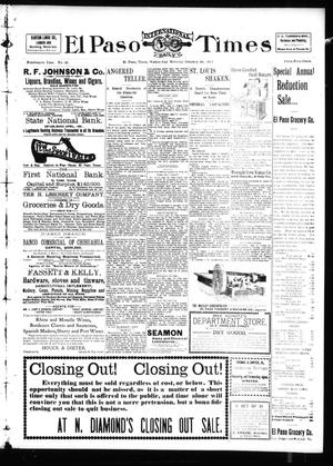 El Paso International Daily Times (El Paso, Tex.), Vol. 19, No. 22, Ed. 1 Wednesday, January 26, 1898