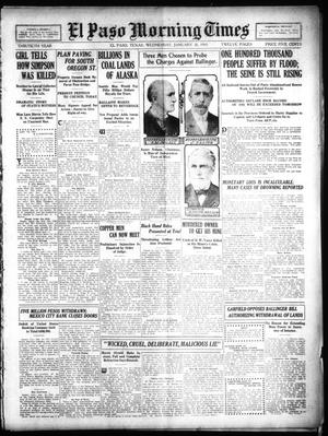 El Paso Morning Times (El Paso, Tex.), Vol. 30, Ed. 1 Wednesday, January 26, 1910