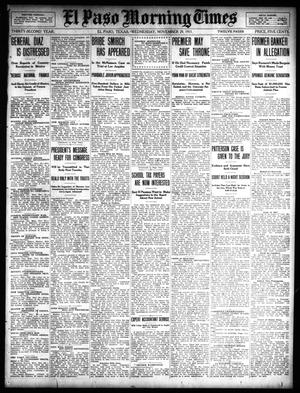 El Paso Morning Times (El Paso, Tex.), Vol. 32, Ed. 1 Wednesday, November 29, 1911