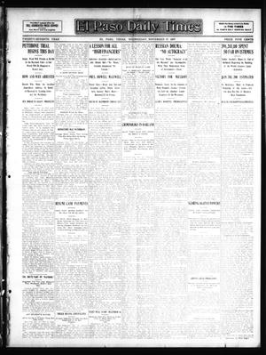 El Paso Daily Times (El Paso, Tex.), Vol. 27, Ed. 1 Wednesday, November 27, 1907