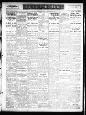 El Paso Daily Times (El Paso, Tex.), Vol. 28, Ed. 1 Saturday, February 29, 1908