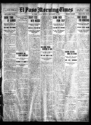 El Paso Morning Times (El Paso, Tex.), Vol. 31, Ed. 1 Monday, December 19, 1910
