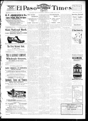 El Paso International Daily Times (El Paso, Tex.), Vol. 18, No. 40, Ed. 1 Wednesday, February 16, 1898